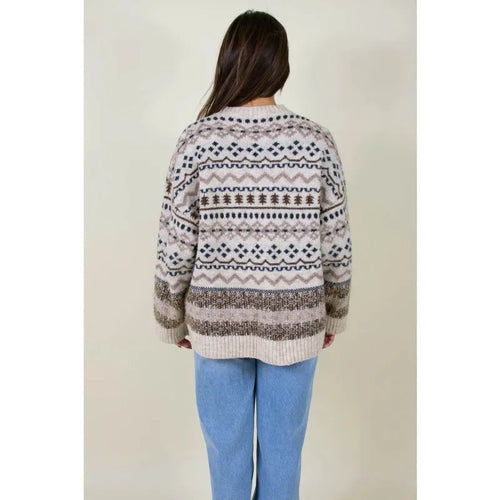 2025 Autumn Winter Knit Sweater for Women Plus Size Stylish Christmas O-neck Long Sleeve Thick Warm Pullovers Jumpers 174976